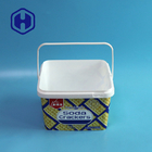 Boîte en plastique vide de place d'emballage du biscuit 3L de casse-croûte avec la poignée de couvercle