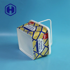 Boîte en plastique vide de place d'emballage du biscuit 3L de casse-croûte avec la poignée de couvercle