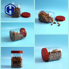 emballage alimentaire en plastique de poudre de café de pot d'ANIMAL FAMILIER de place de 1480ml 50oz avec le couvercle de vis
