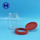 Flip Top Hexagonal Clear CHOIENT les pots en plastique pour les sels 660ml de Bath