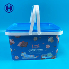 108 oz de biscuits IML Container de luxe Cracker Carré personnalisé cadeau de Noël emballage alimentaire