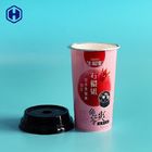 Les tasses en plastique adaptées aux besoins du client de parfait à yaourt de logo renversent non de petits récipients en plastique ronds