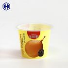 Tasse vide colorée de yaourt de preuve liquide de fuite de dessus d'aluminium de tasse du jus de fruit IML