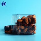 Emballage Nuts sec par pots en plastique larges carrés clairs vides de bouche