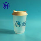 Tasse en plastique de impression faite sur commande de thé de bulle de lait de forme d'IML pp U pour Juice Cold Coffee