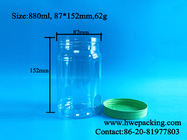ANIMAL FAMILIER libre Mason Jars Medicine Storage de plastique de 30oz 880ml Bpa