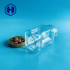 pots en plastique clairs de poignée de pot de preuve de fuite de 450ml 15oz de place large en plastique de bouche