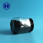 Pots transparents en plastique de biscuit du bruit 1150ml de Lollip avec le revêtement sensible