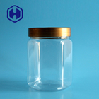 Emballage en plastique transparent d'écrous du pot 660ml d'hexagone d'ANIMAL FAMILIER