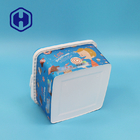 boîte en plastique d'emballage de biscuit du fromage 3.2L et de Noël avec le label fait sur commande de poignées