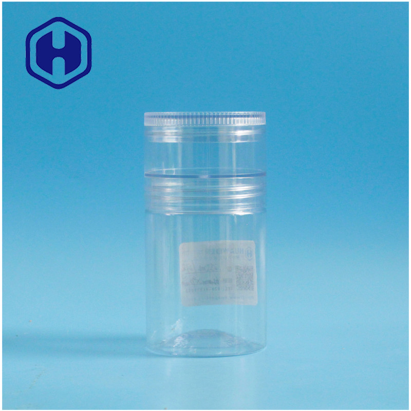 couches en plastique du pot H92mm de l'ANIMAL FAMILIER 240ml les 2 vissent le biscuit de barres de confiture de pâte de couvercle vide