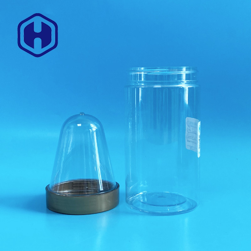 350 ml de flacon en PET à bouche large, cou de préforme 72 mm 40 g, couvercle à vis sur mesure