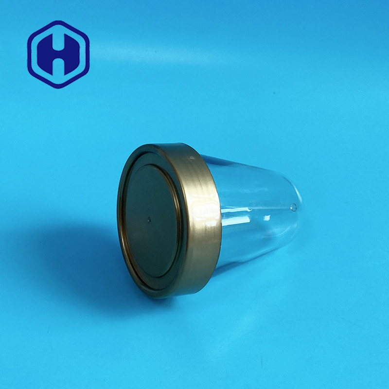 350 ml de flacon en PET à bouche large, cou de préforme 72 mm 40 g, couvercle à vis sur mesure