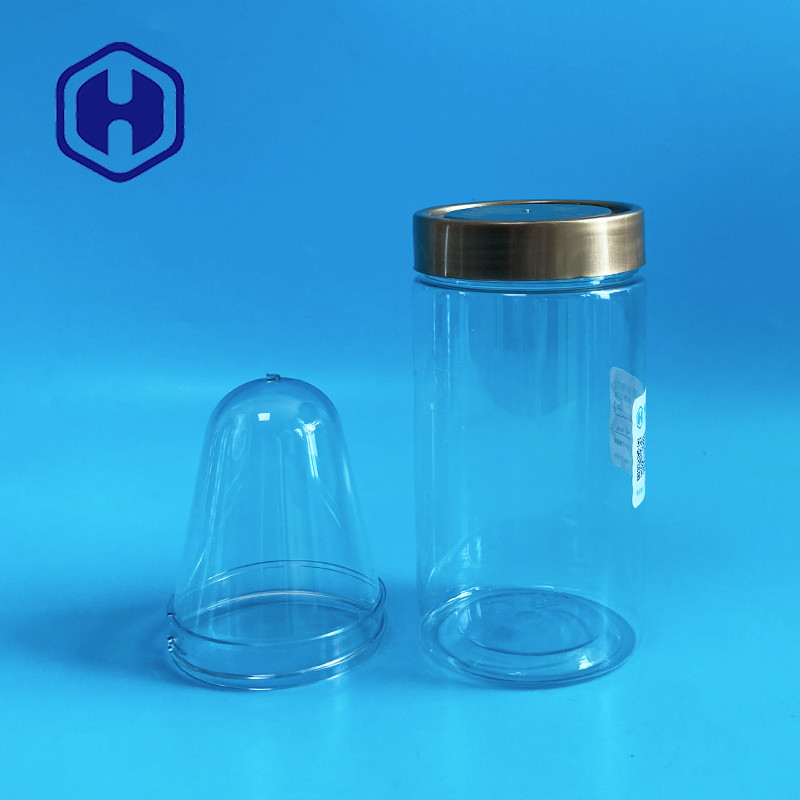 350 ml de flacon en PET à bouche large, cou de préforme 72 mm 40 g, couvercle à vis sur mesure