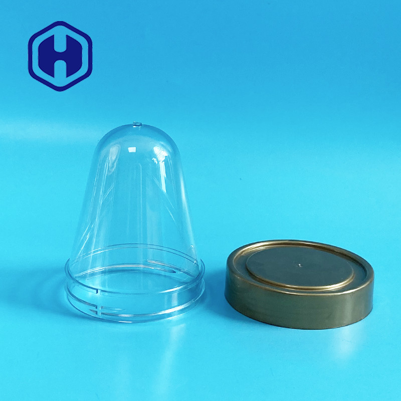 350 ml de flacon en PET à bouche large, cou de préforme 72 mm 40 g, couvercle à vis sur mesure