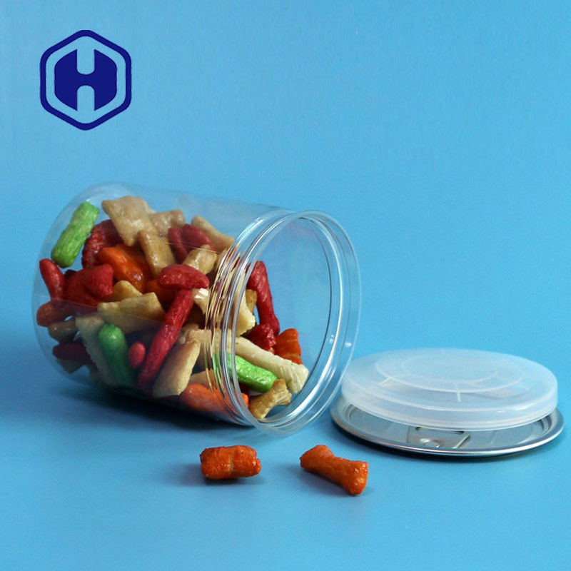 Canette en PET de 99 mm avec des extrémités ouvertes faciles à réutiliser pour les aliments secs et la sauce