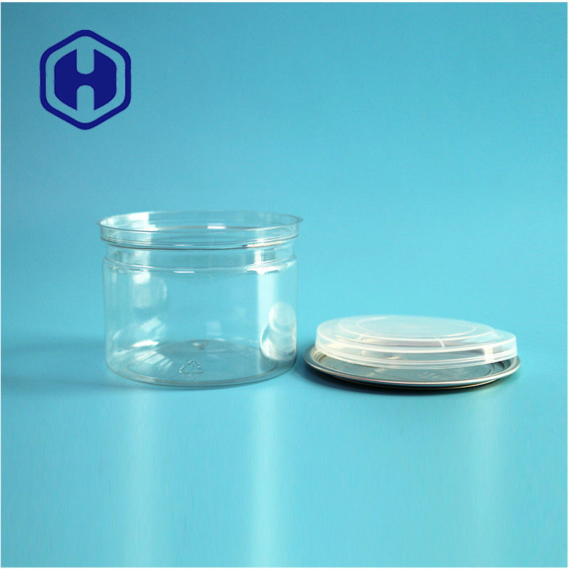 Bonbons Snack au chocolat 250 ml 8 oz Cannes PET claires et claires Emballage alimentaire avec une extrémité ouverte facile