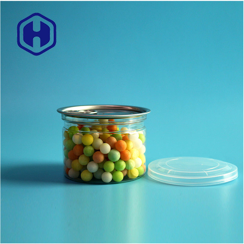 Bonbons Snack au chocolat 250 ml 8 oz Cannes PET claires et claires Emballage alimentaire avec une extrémité ouverte facile