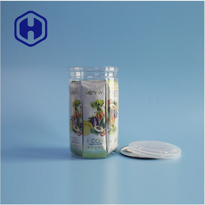 Les épices et les collations ouvrent sans effort 307# Les boîtes en PET cylindriques pour un emballage alimentaire pratique