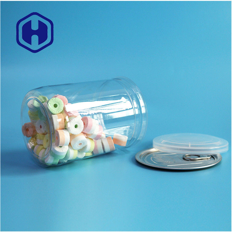 500 ml 17 oz emballage de supermarché PET transparent boîte en plastique avec fin en aluminium facile à ouvrir