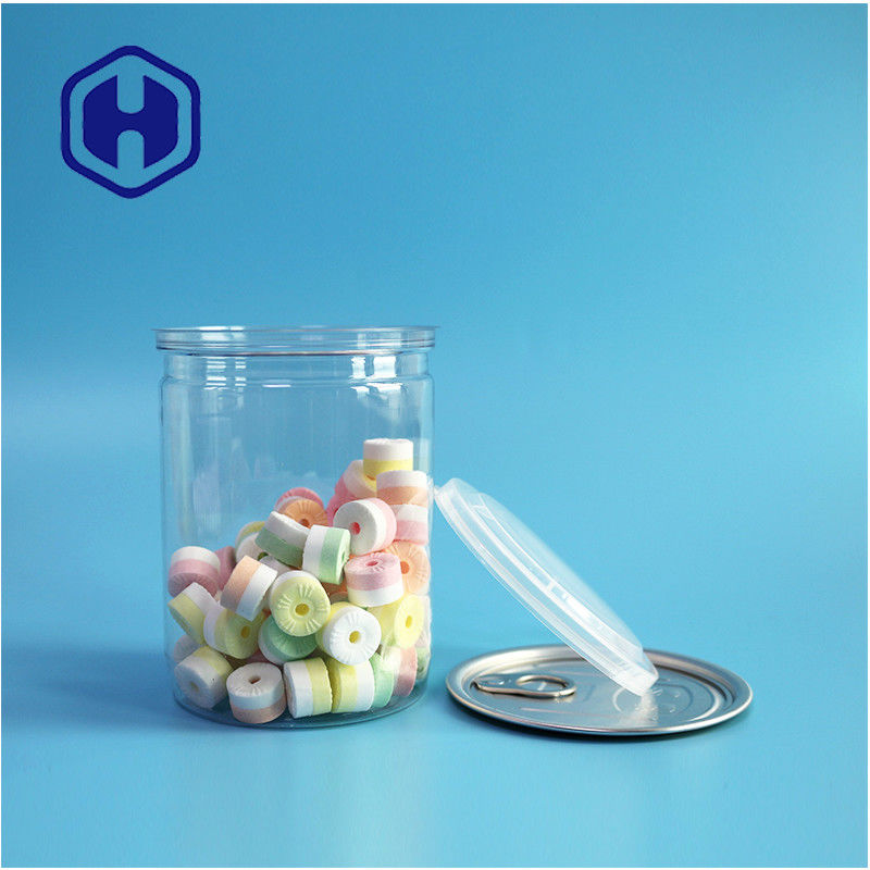 500 ml 17 oz emballage de supermarché PET transparent boîte en plastique avec fin en aluminium facile à ouvrir