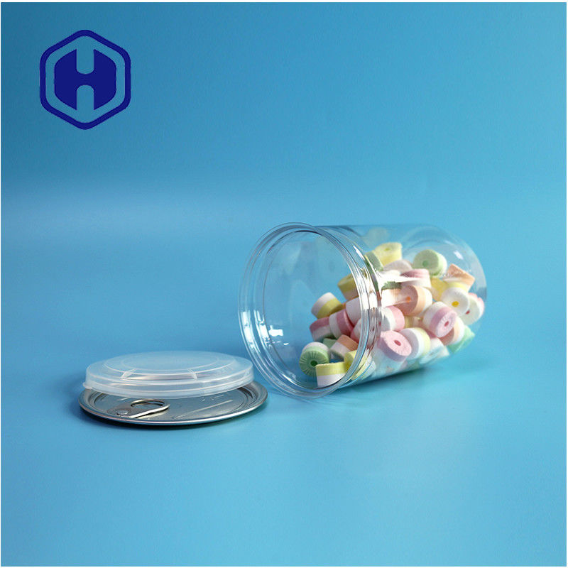 500 ml 17 oz emballage de supermarché PET transparent boîte en plastique avec fin en aluminium facile à ouvrir