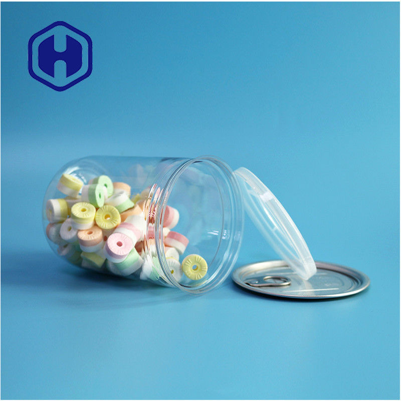500 ml 17 oz emballage de supermarché PET transparent boîte en plastique avec fin en aluminium facile à ouvrir