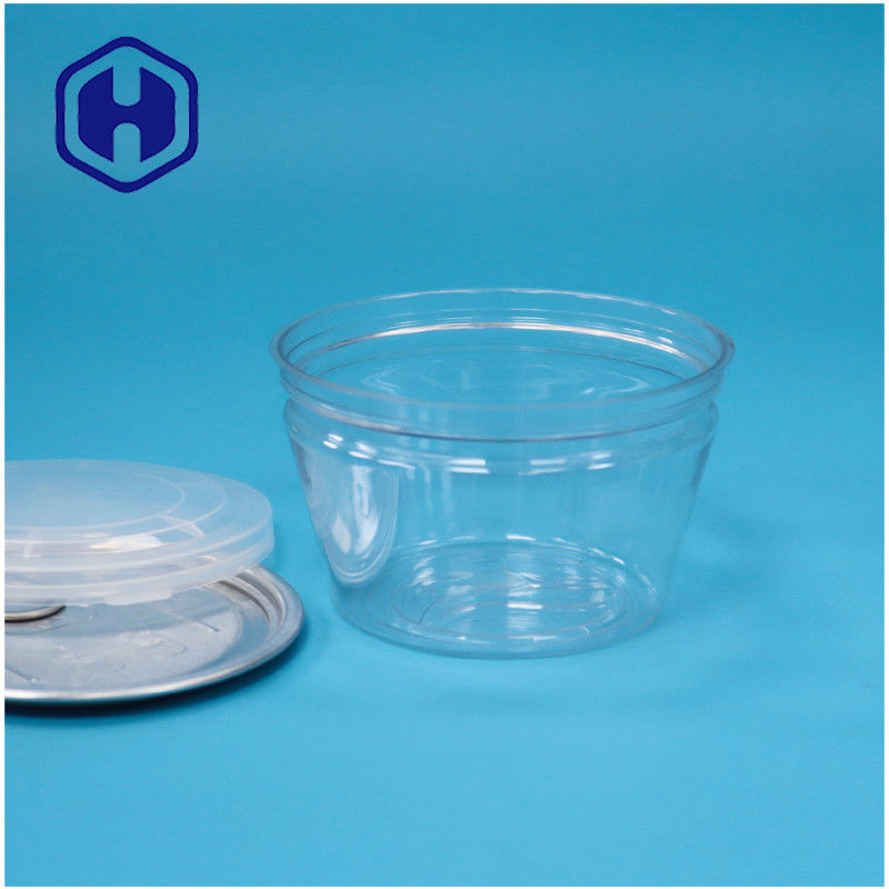 Petite cuve de qualité alimentaire en forme d'empilage facile, ouverte, poisson, fruits de mer, boîtes en plastique PET transparentes