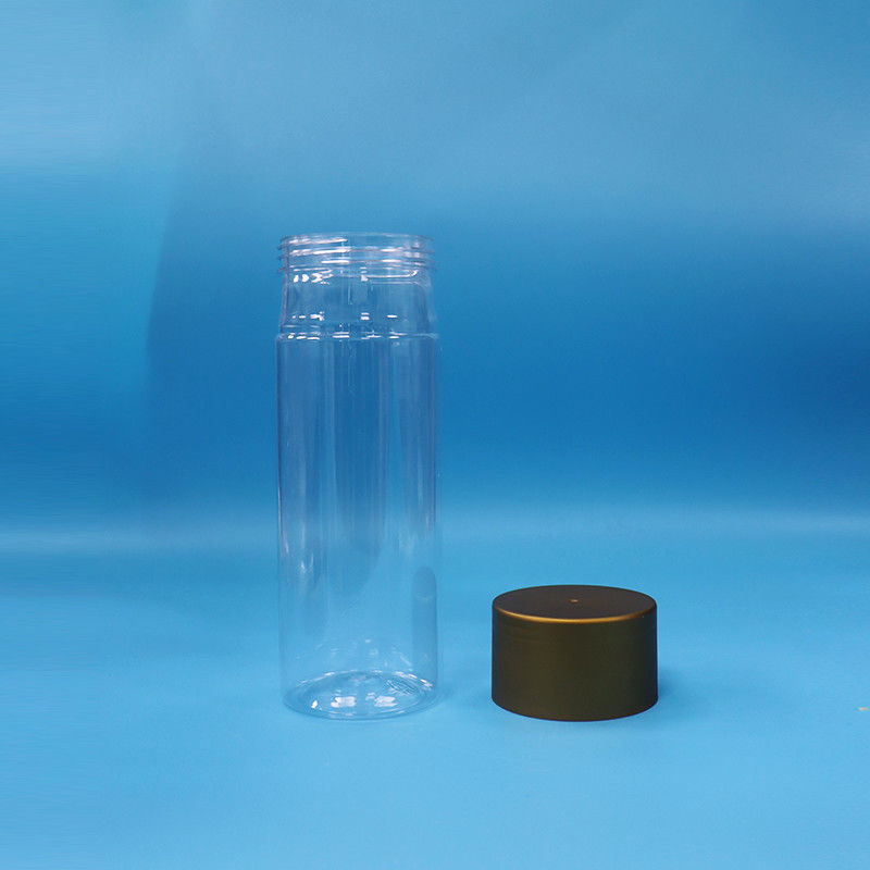 Des biscuits en plastique PET transparents, des bonbons, des aliments pour bébés, des bouteilles de nourriture rondes, des bouteilles à vis.
