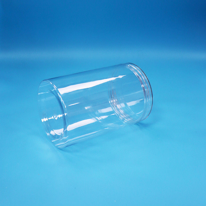 35.5 oz de qualité alimentaire Noix de bonbon de qualité alimentaire cylindre clair ronde PET bocal en plastique couvercle à vis clair
