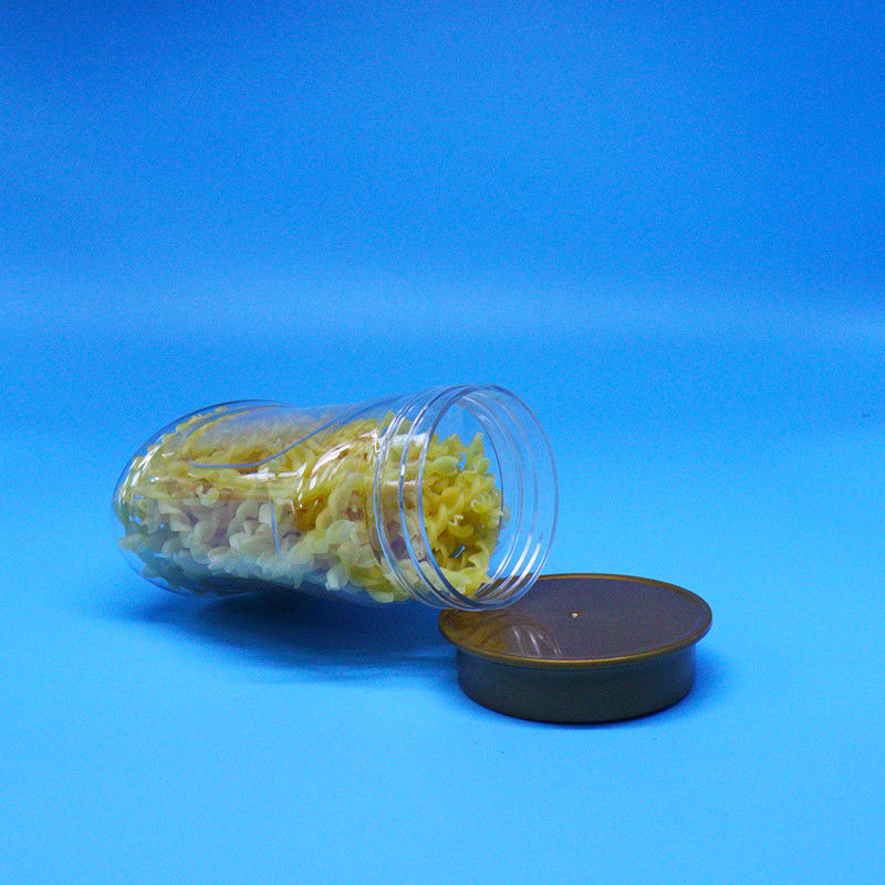 Vacuum étanche à l' air PET clair de qualité alimentaire en plastique boîtier de vis couvercle pour les aliments bonbons biscuits noix
