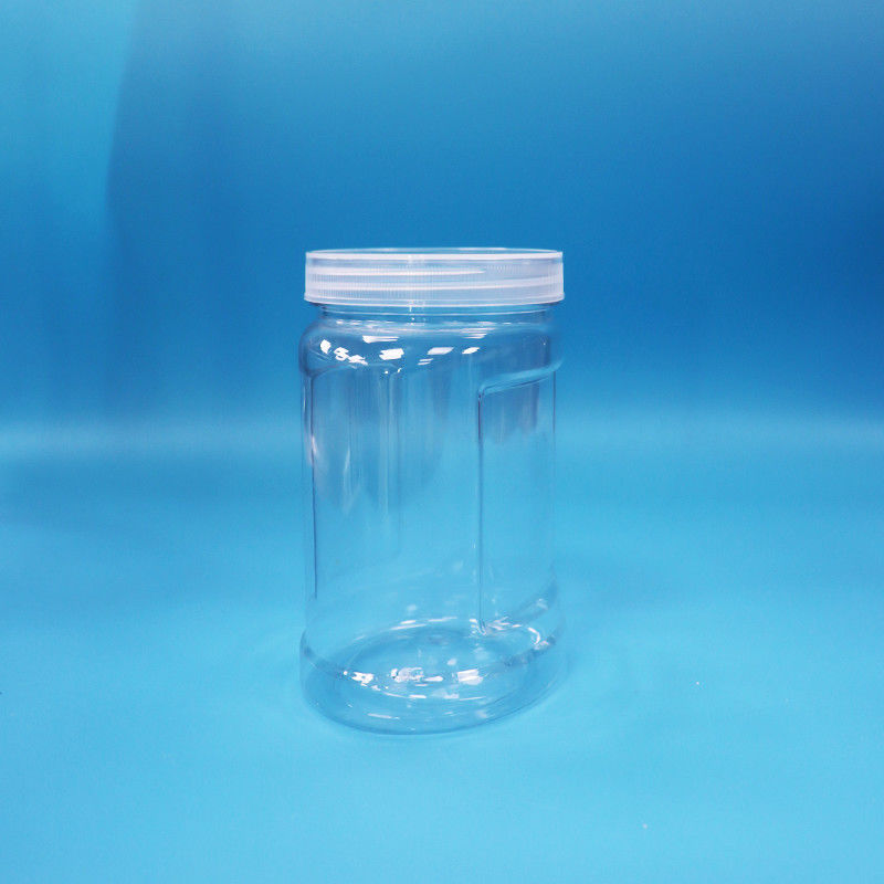 Proof tamper Cap blanc PET plastique verre clair Pour les aliments Noix bonbons nouilles de qualité alimentaire