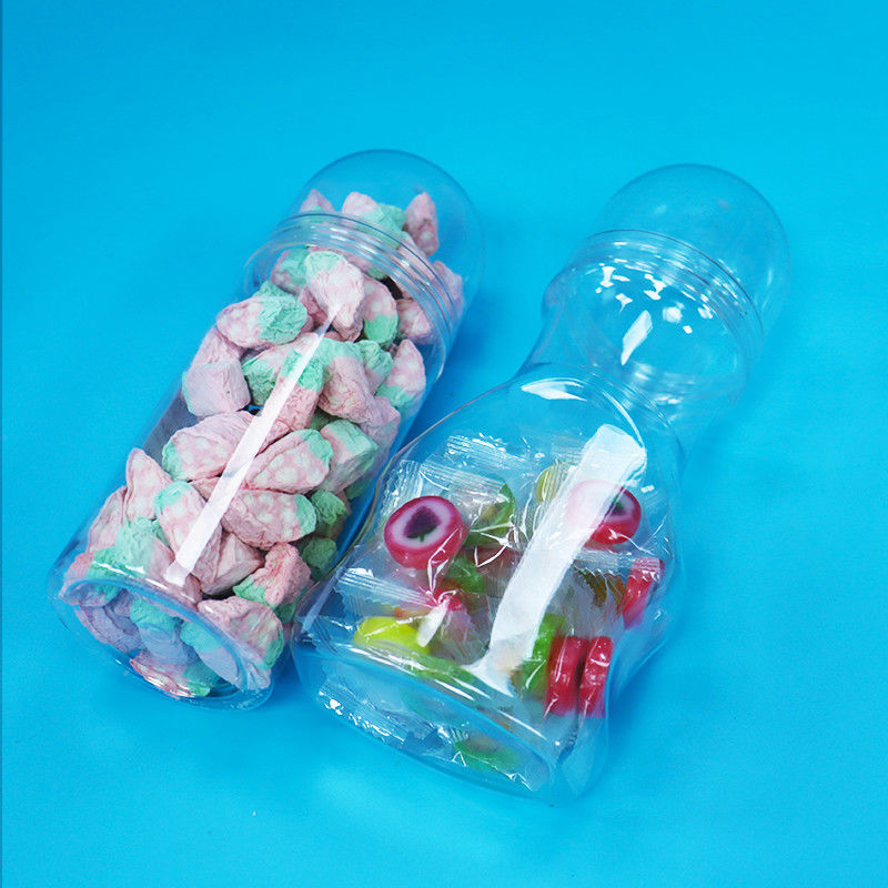 Pot à vis pour aliments pour bébés, en plastique PET transparent, de qualité alimentaire, nouveau design pour bonbons durs