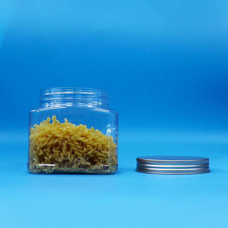 Produit alimentaire de qualité alimentaire en PET, de forme carrée transparente, en plastique