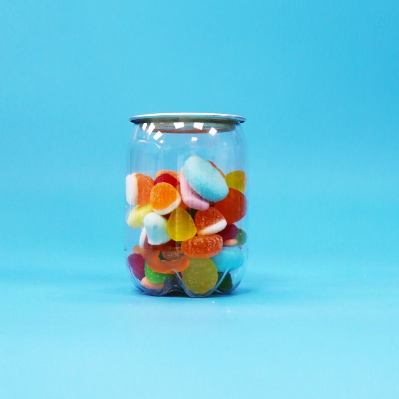 Clear Beverages Soda Drink Clear Plastic PET Easy Open Cans Food Grade Easy Open Lid