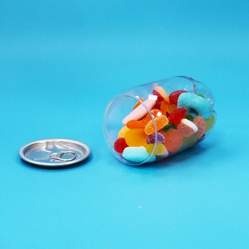 Clear Beverages Soda Drink Clear Plastic PET Easy Open Cans Food Grade Easy Open Lid