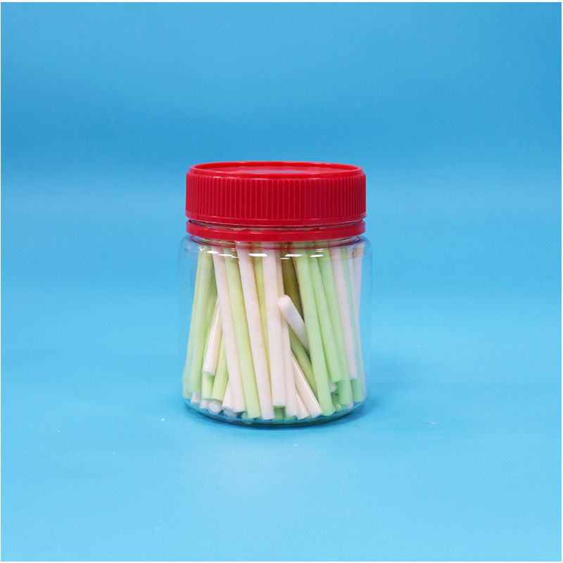 Produit alimentaire vis couvercle rouge vide Petit plastique clair doux conserveurs en PET à vendre