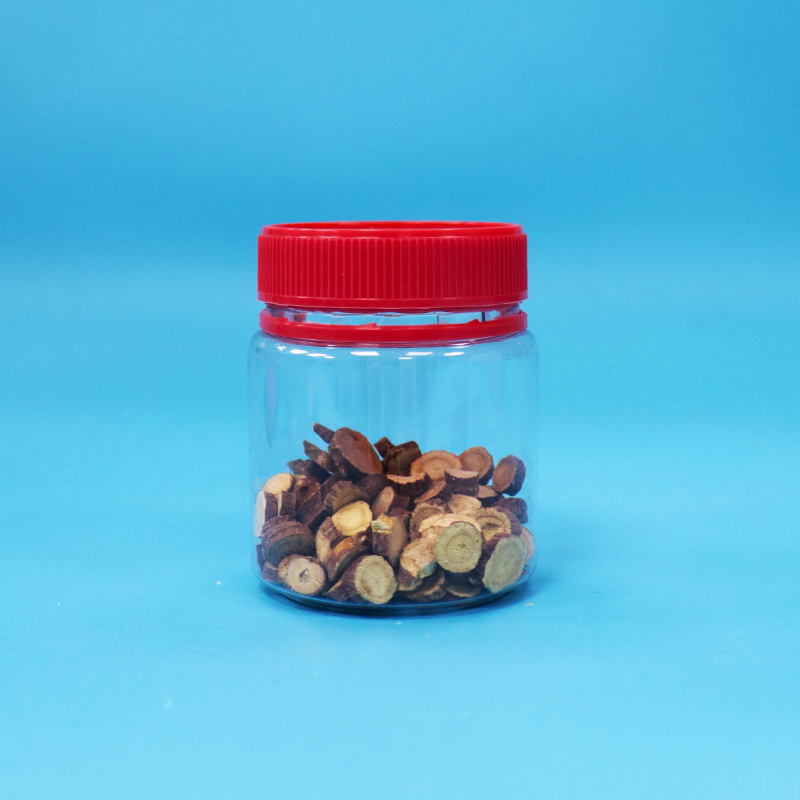 Petits boîtiers de stockage de noix douces en plastique PET à capot rouge