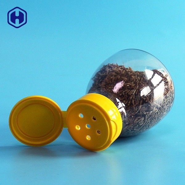 Le pot en plastique 7OZ 200ML d'épice d'ANIMAL FAMILIER de couvercle à visser a adapté la taille et la couleur aux besoins du client