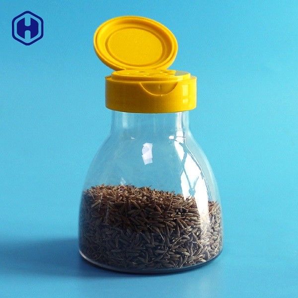 Le pot en plastique 7OZ 200ML d'épice d'ANIMAL FAMILIER de couvercle à visser a adapté la taille et la couleur aux besoins du client
