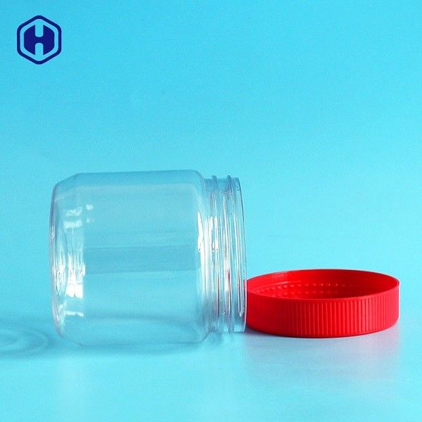 Pots en plastique de preuve de petite taille de fuite avec entièrement hermétique à bouchon vissable rouge