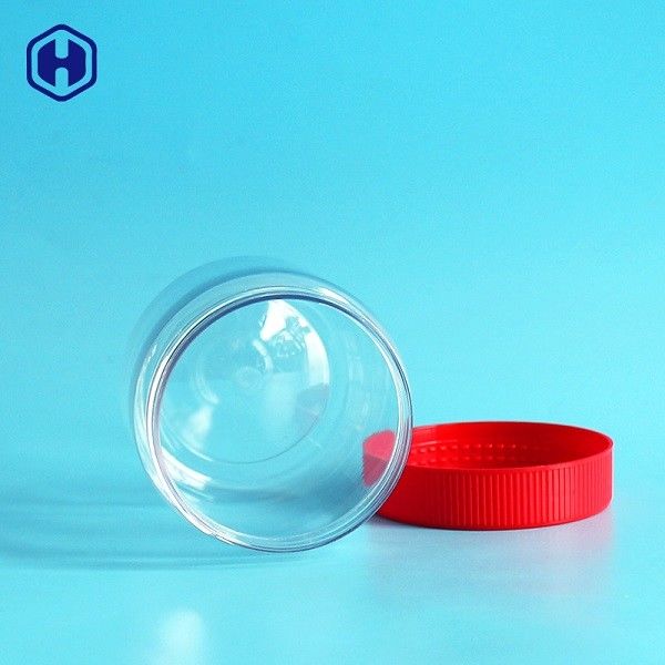 Pots en plastique de preuve de petite taille de fuite avec entièrement hermétique à bouchon vissable rouge