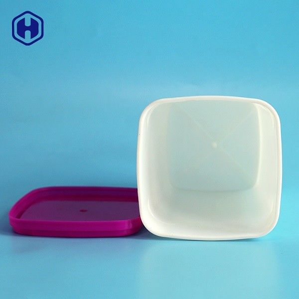 récipients en plastique de 23oz IML avec le logo d'impression de couvercle de couleur