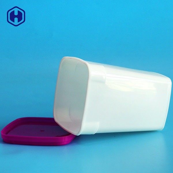 récipients en plastique de 23oz IML avec le logo d'impression de couvercle de couleur
