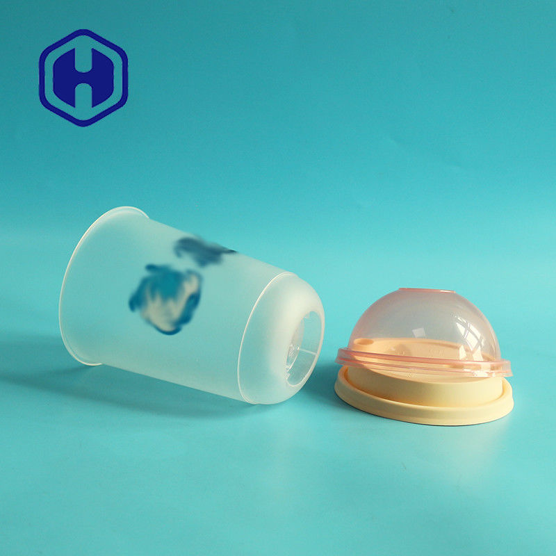 Tasse en plastique de impression faite sur commande de thé de bulle de lait de forme d'IML pp U pour Juice Cold Coffee