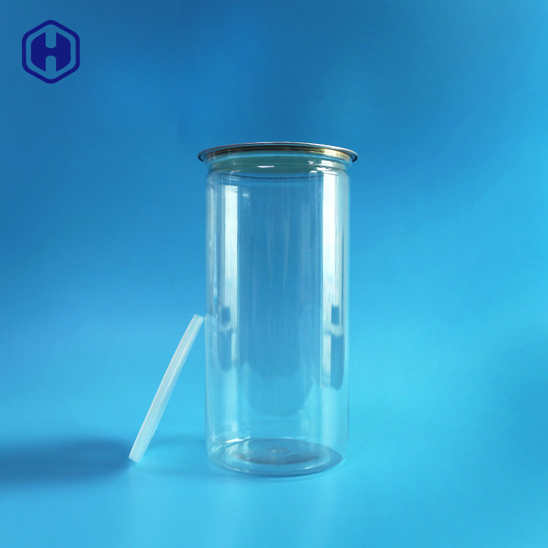 Long haut 1380ml 401# emballage de maïs de bruit de couvercle des boîtes en plastique claires en aluminium