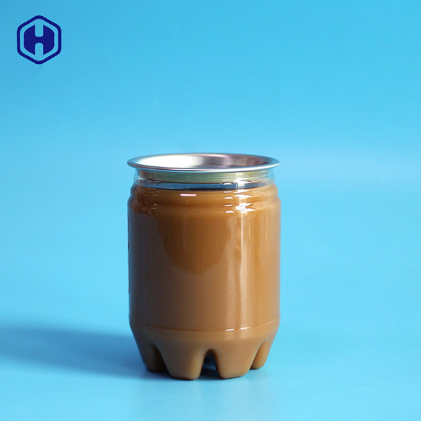Boîtes de soude en plastique de #206 250ML pour l'emballage froid de thé de lait de café