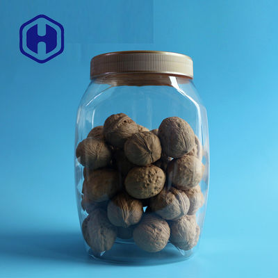 aliment pour animaux familiers en plastique transparent de lucette du pot 2600ml de 110mm grand à bouchon vissable