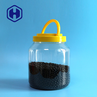 Pot en plastique du rond 2800ml de preuve transparente de fuite pour l'emballage de conserves au vinaigre