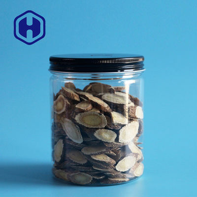 Pot de conditionnement en plastique de graines de haricots d'anarcadiers 350ml 390ml avec le couvercle en métal